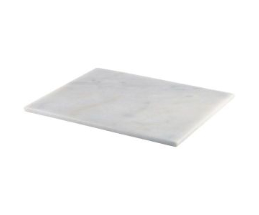 Genware White Marble Platter 32x26cm GN 1/2