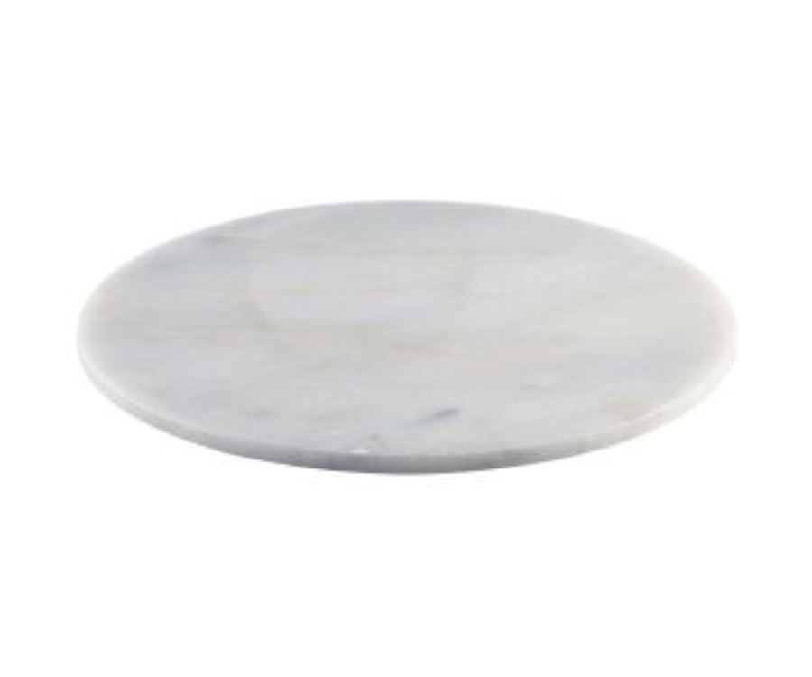 Genware White Marble Platter 33cm Dia