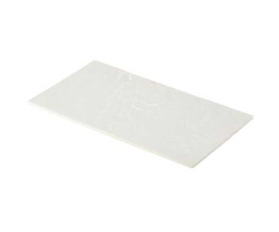 Genware White Slate Melamine Platter GN 1/3 32.5x17.5cm