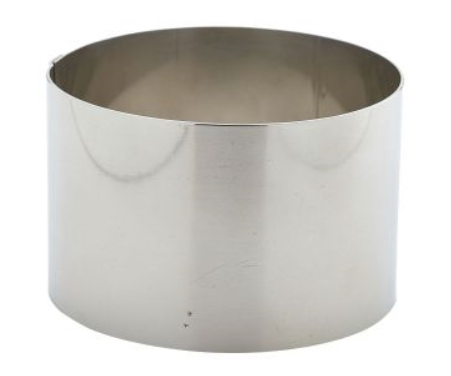 Genware Stainless Steel Mousse Ring 9x6cm(Pack of 12)