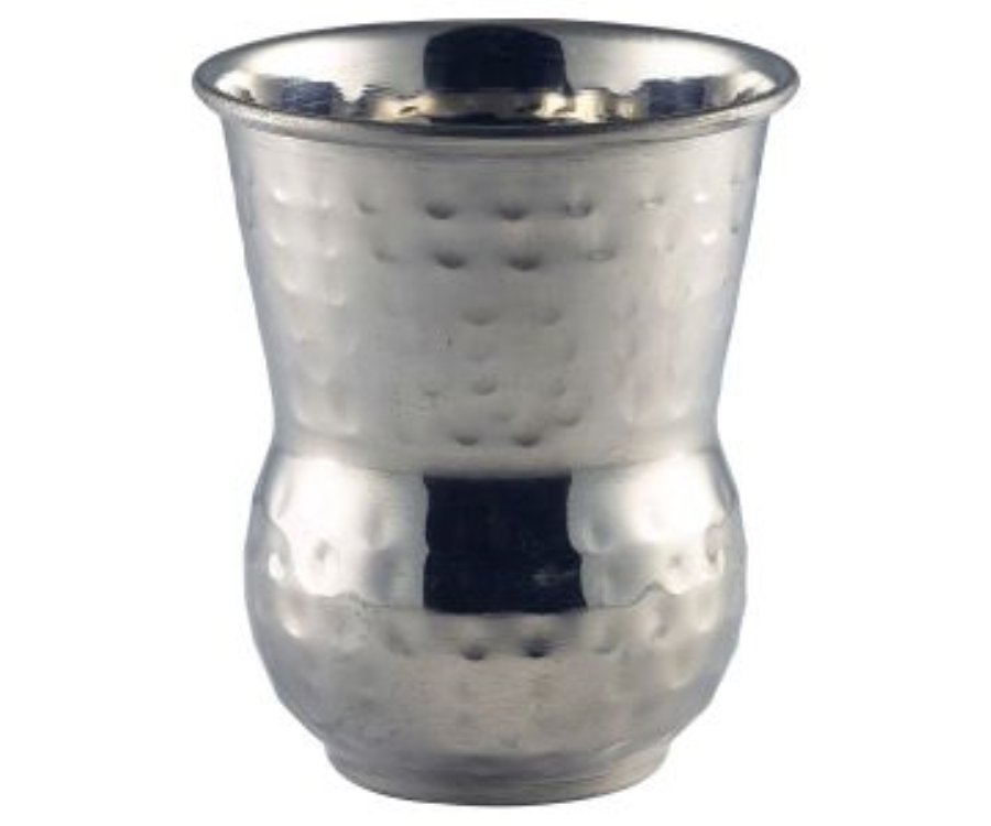Genware Moroccan Stainless Steel Hammered Tumbler 40cl/14oz