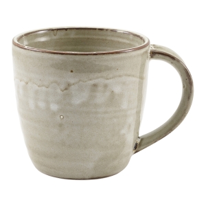 Genware Terra Porcelain Grey Mug 30cl/10.5oz(Pack of 6)