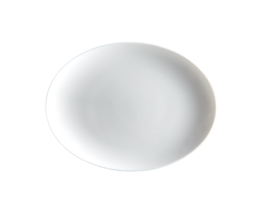 Arcoroc Evolutions White Coupe Oval Plate 33cm x 25 cm / 13