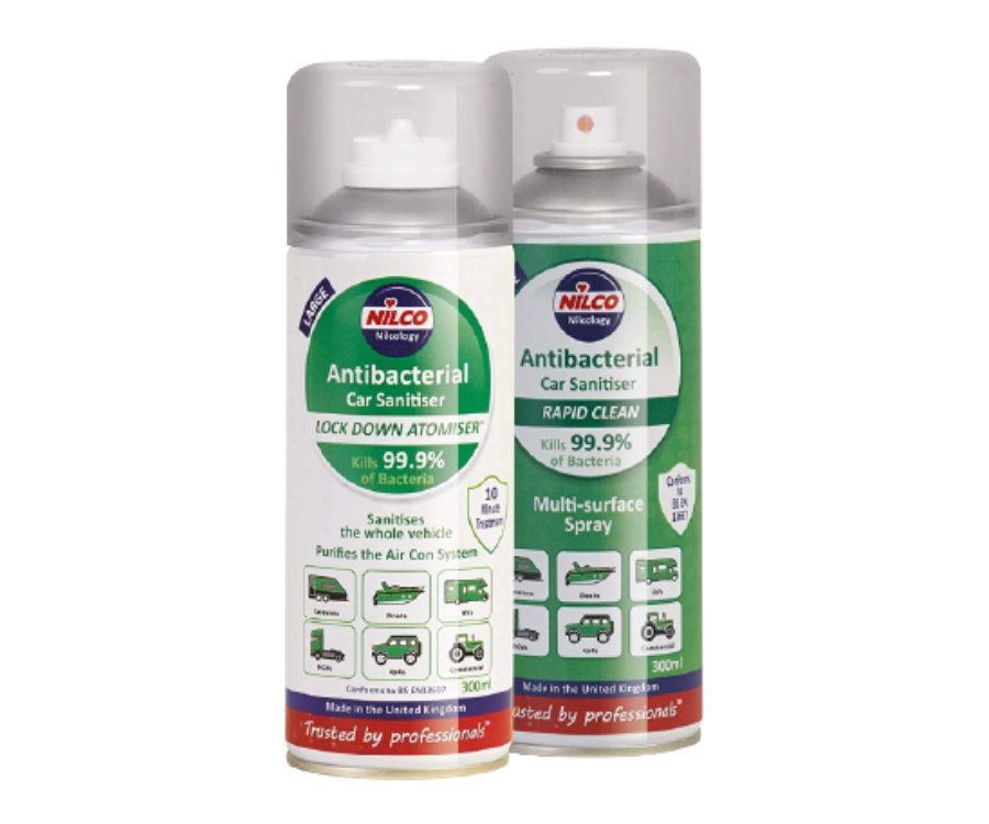 Nilco Antibacterial Car Cleaner & Sanitiser 2 X 300ml(Pack of 3)