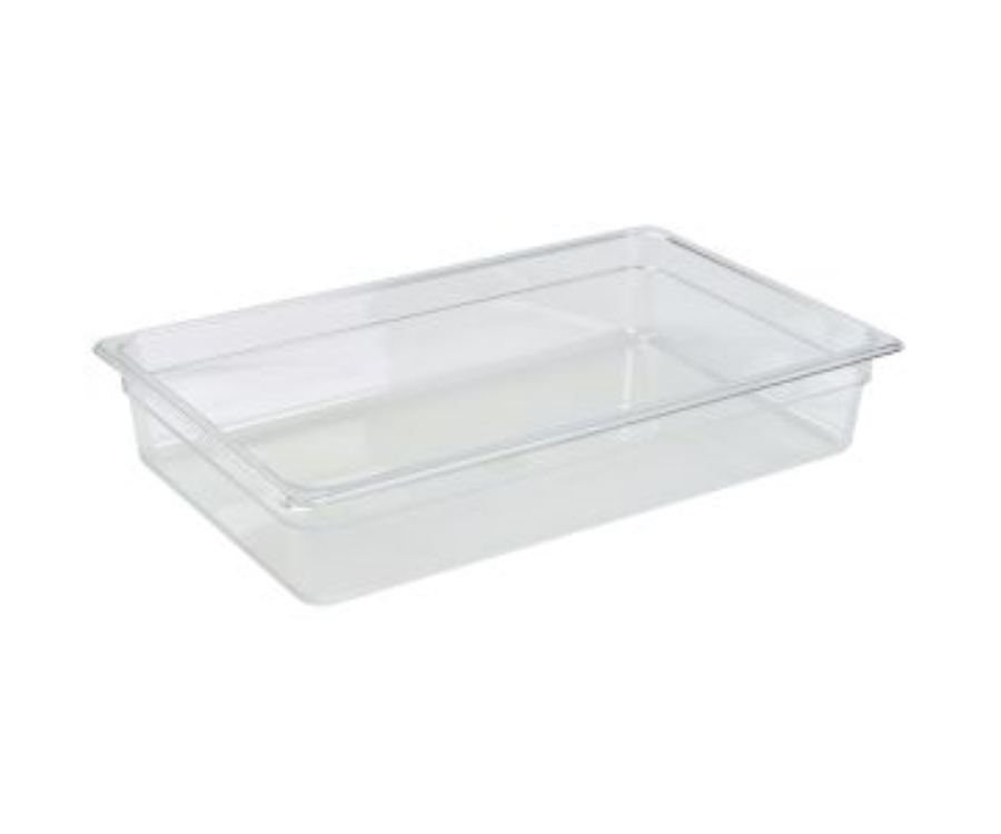 Genware 1/1 -Polycarbonate GN Pan 100mm Clear