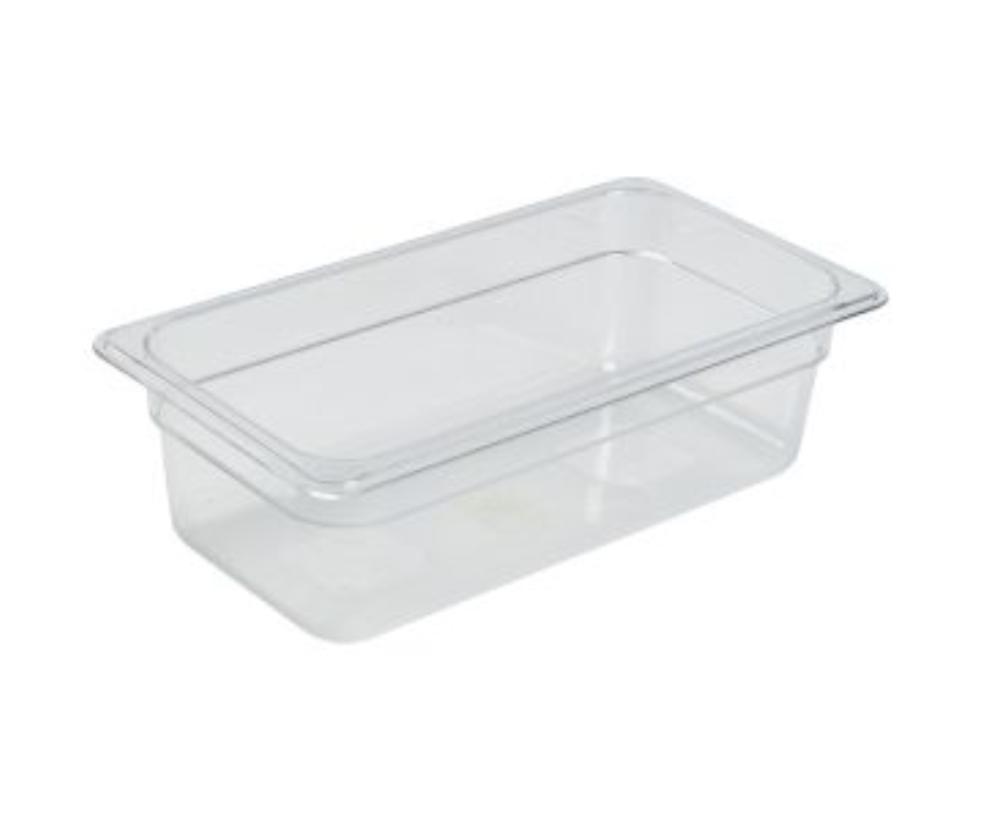 Genware 1/3 -Polycarbonate GN Pan 100mm Clear