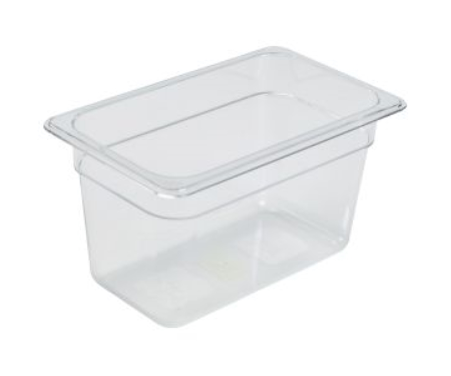 Genware 1/4 -Polycarbonate GN Pan 150mm Clear