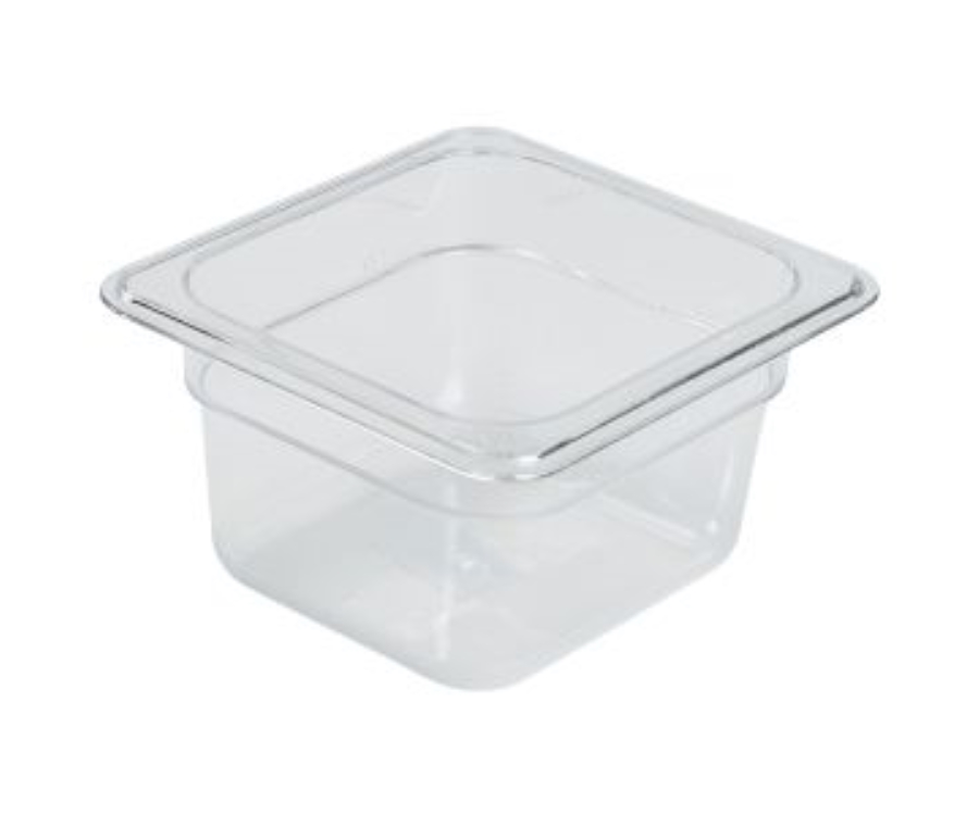 Genware 1/6 -Polycarbonate GN Pan 100mm Clear