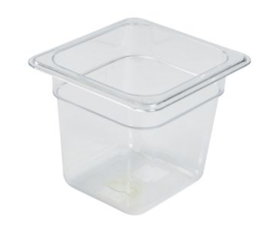 Genware 1/6 -Polycarbonate GN Pan 150mm Clear