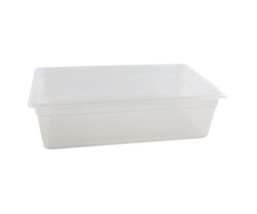 Genware 1/1 -Polypropylene GN Pan 150mm Clear(Pack of 6)