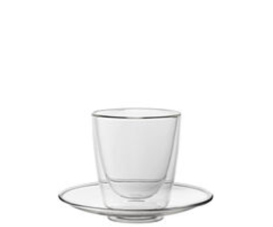 Utopia Double - Walled Cappuccino Cup and Saucer (7.75oz) (Pack of 6)