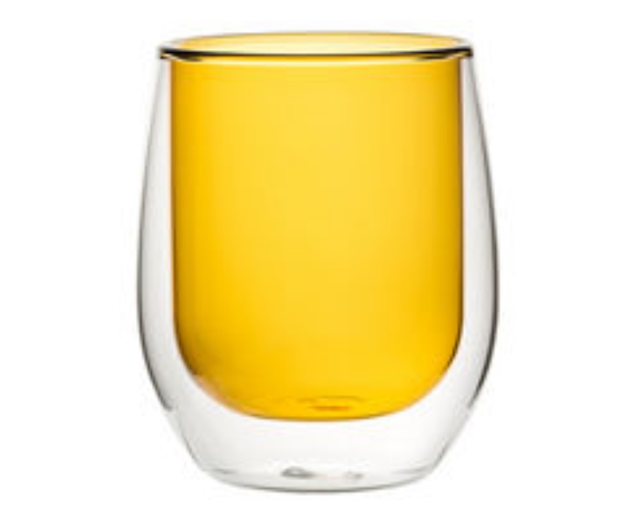Utopia Double Wall Water Glasses - Amber 270ml(9.7oz) (Pack of 6)