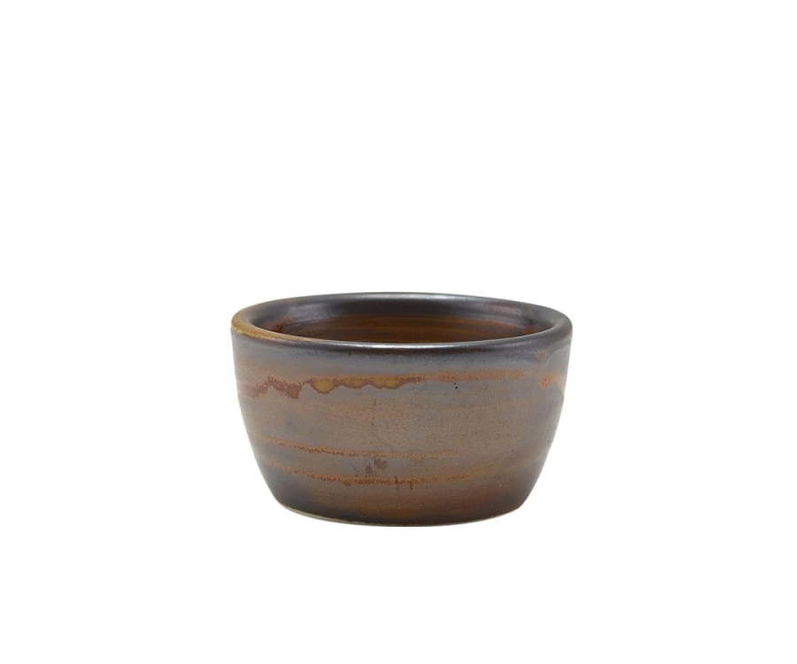 Genware Terra Porcelain Rustic Copper Ramekin 45ml/1.5oz(Pack of 12)