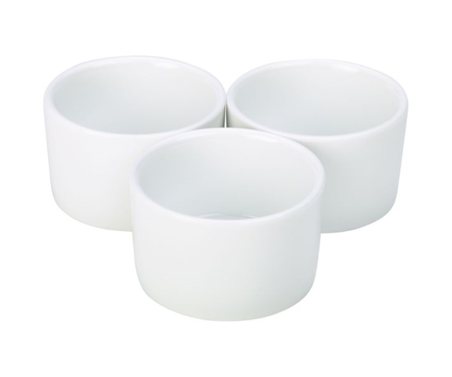 Genware Porcelain Contemporary Smooth Ramekin 6.5cm/2.5