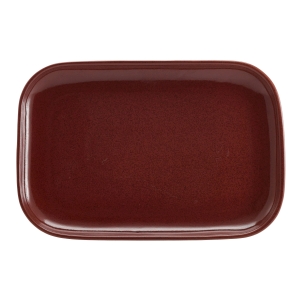 Genware Terra Stoneware Rustic Red Rectangular Plate 34.5 x 23.5cm(Pack of 6)