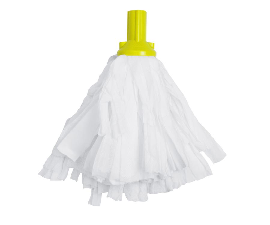 SYR Screwfit Syrsorb Large White Mop Head 120g Yellow Socket(Pack of 50)