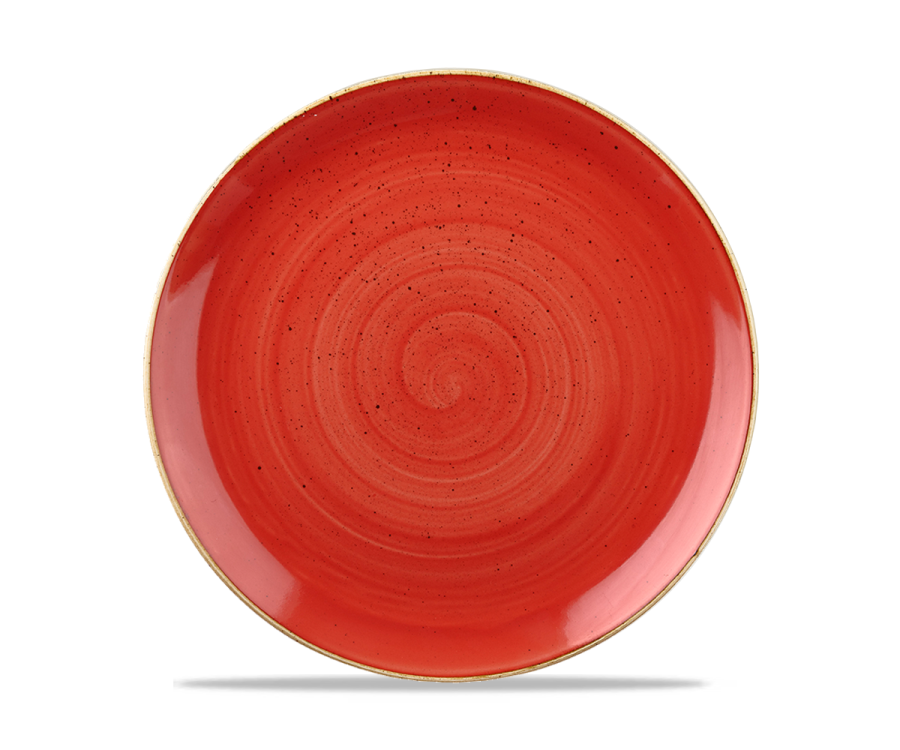 Churchill Stonecast Berry Red Evolve Coupe Plate 10.25