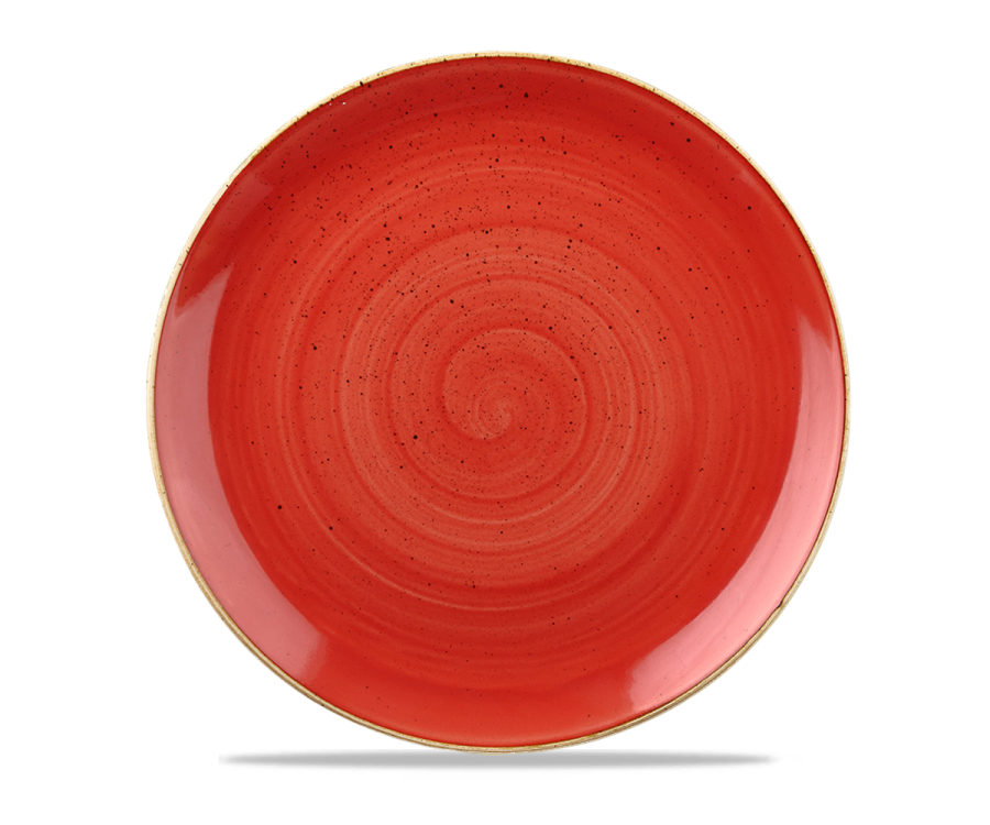 Churchill Stonecast Berry Red Evolve Coupe Plate 11.25