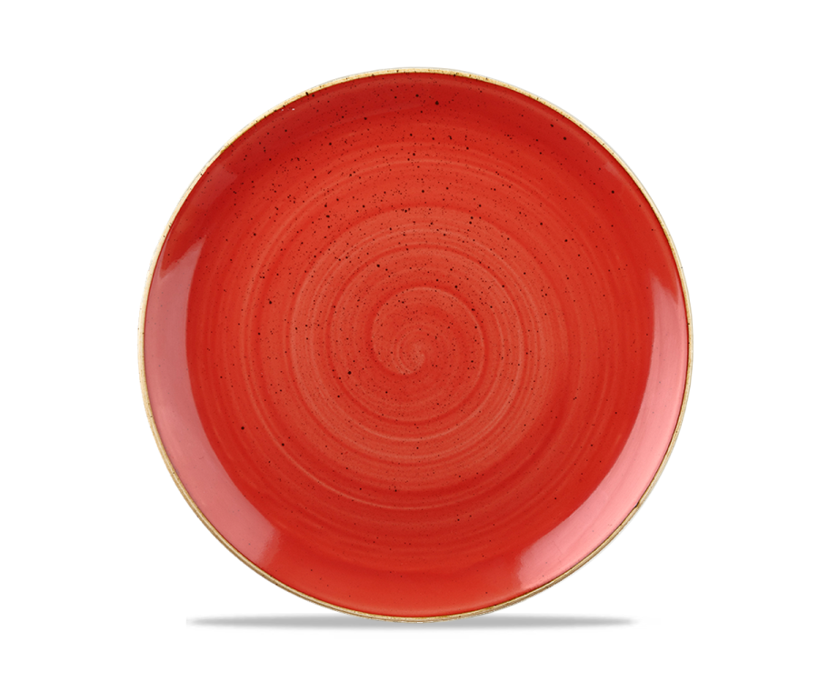 Churchill Stonecast Berry Red Evolve Coupe Plate 8.67