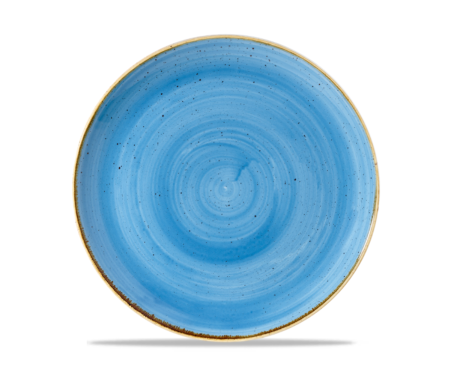Churchill Stonecast Cornflower Blue Coupe Plate 10.25