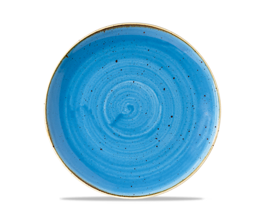 Churchill Stonecast Cornflower Blue Coupe Plate 8.67