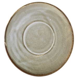 Genware Terra Porcelain Grey Saucer 14.5cm(Pack of 6)
