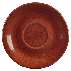 Genware Terra Stoneware Rustic Red Saucer 15cm(Pack of 6)