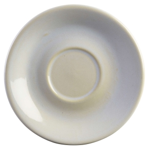 Genware Terra Stoneware Rustic White Saucer 15cm(Pack of 6)
