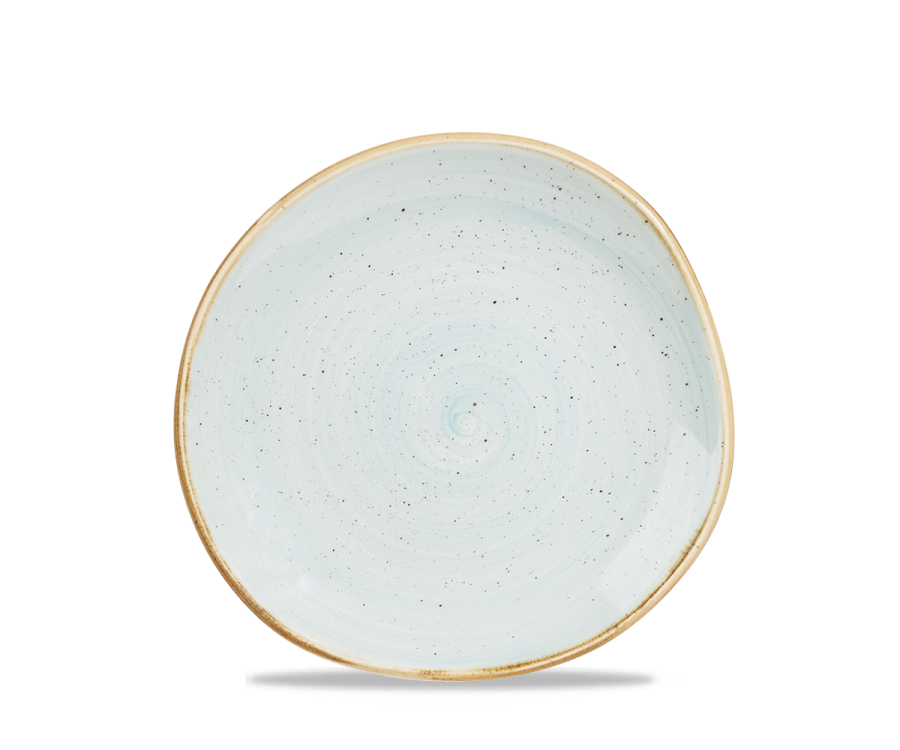 Churchill Stonecast Duck Egg Round Trace Plate 7 1/4
