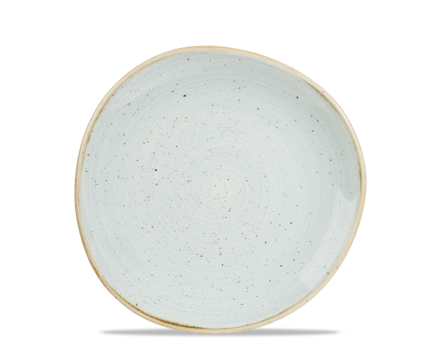 Churchill Stonecast Duck Egg Round Trace Plate 8 1/4