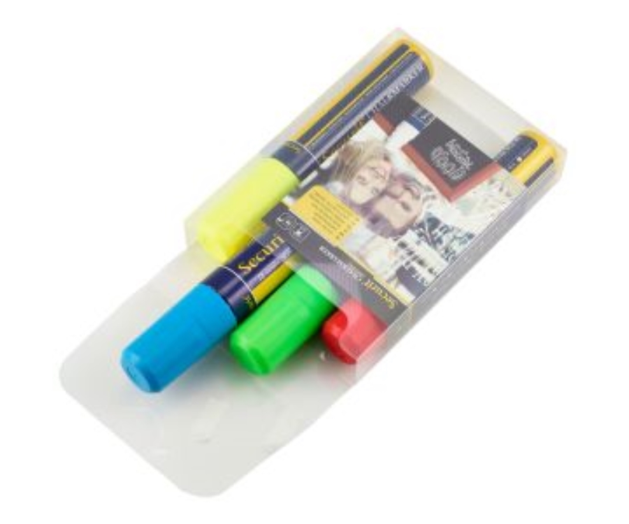 Genware Chalkmarkers 4 Colour Pack (R,G,Y,BL) Large