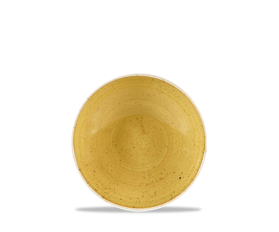 Churchill Stonecast Mustard Evolve Coupe Bowl 7.25