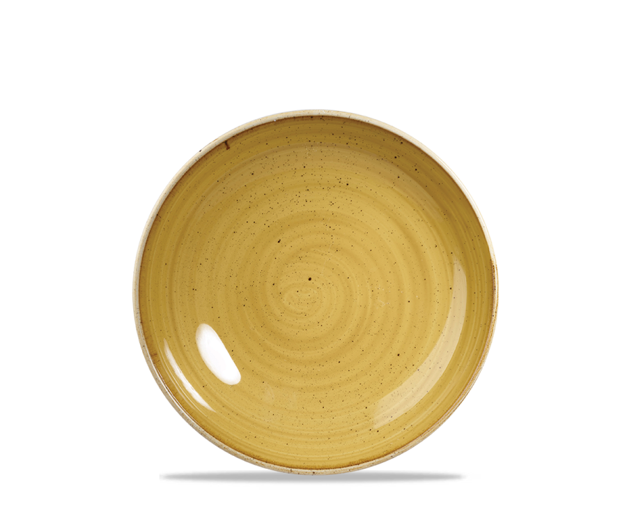 Churchill Stonecast Mustard Evolve Coupe Plate 6.5