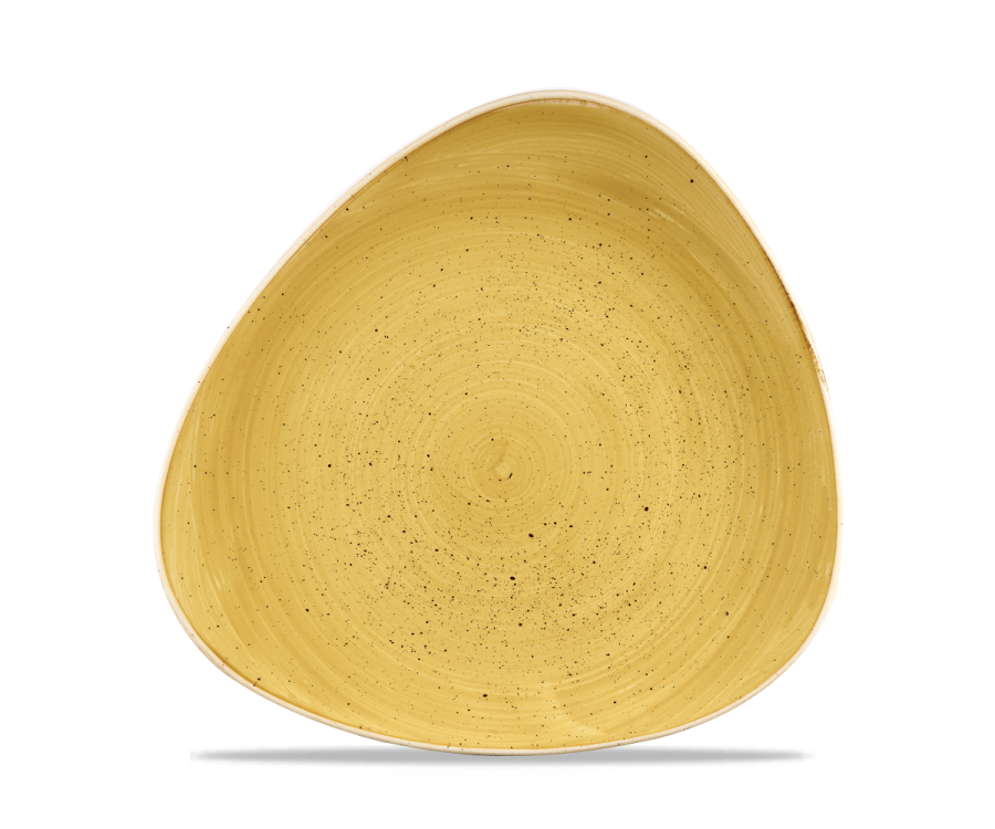 Churchill Stonecast Mustard Lotus Plate 10 1/2