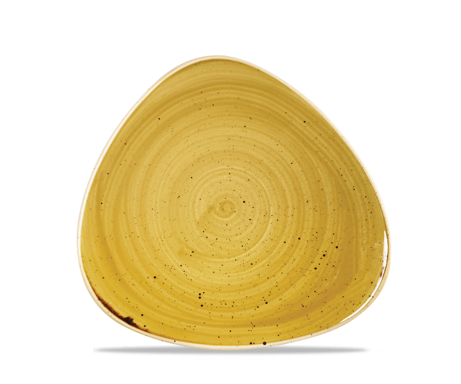 Churchill Stonecast Mustard Lotus Plate 7
