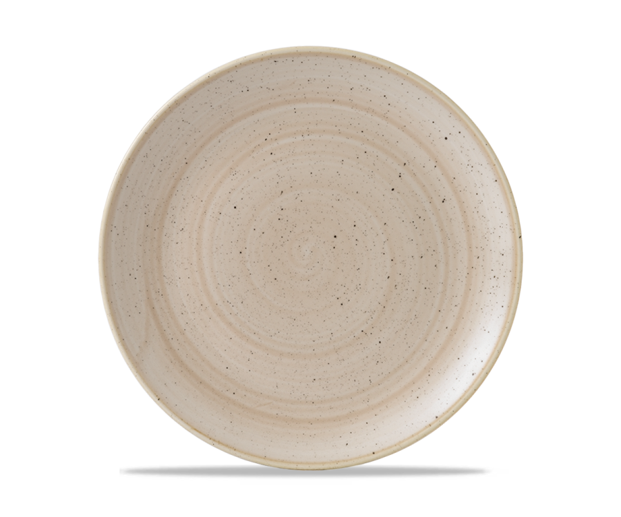 Churchill Stonecast Nutmeg Cream Evolve Coupe Plate 10.25