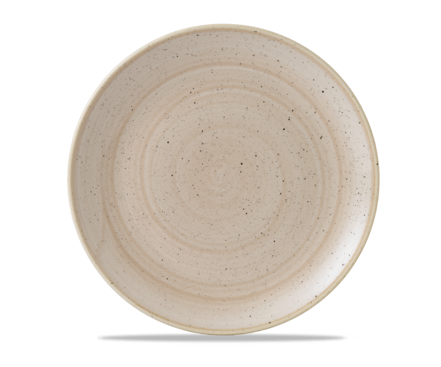 Churchill Stonecast Nutmeg Cream Evolve Coupe Plate 11.25