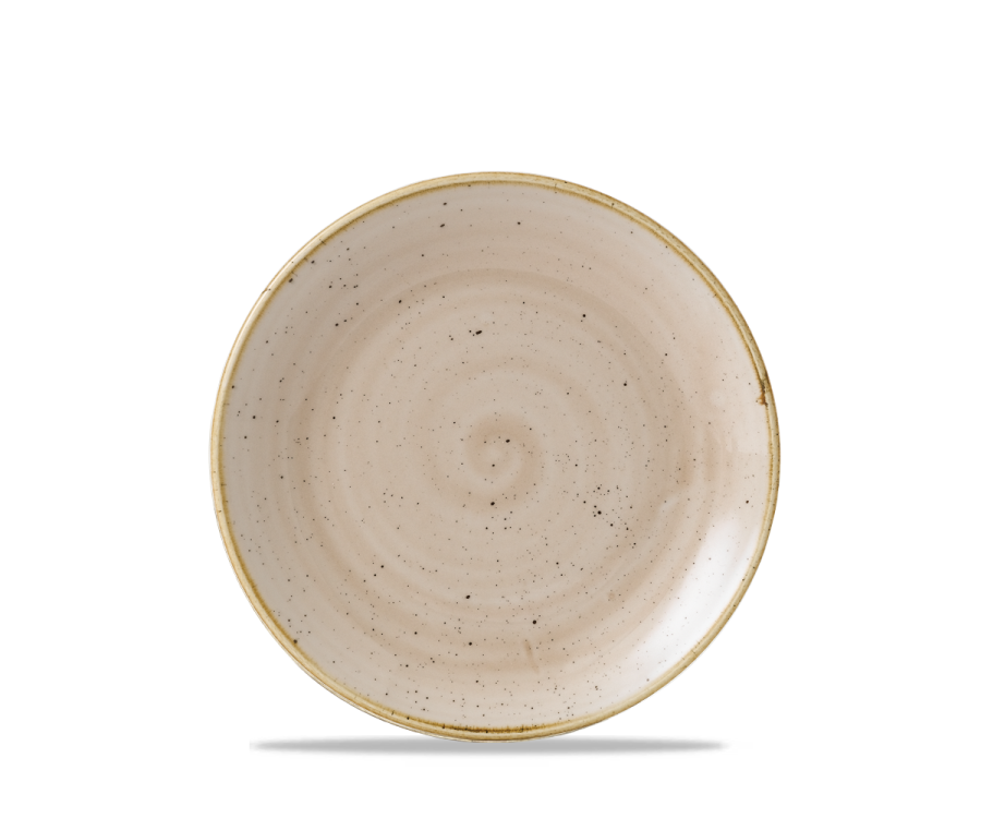 Churchill Stonecast Nutmeg Cream Evolve Coupe Plate 6.5