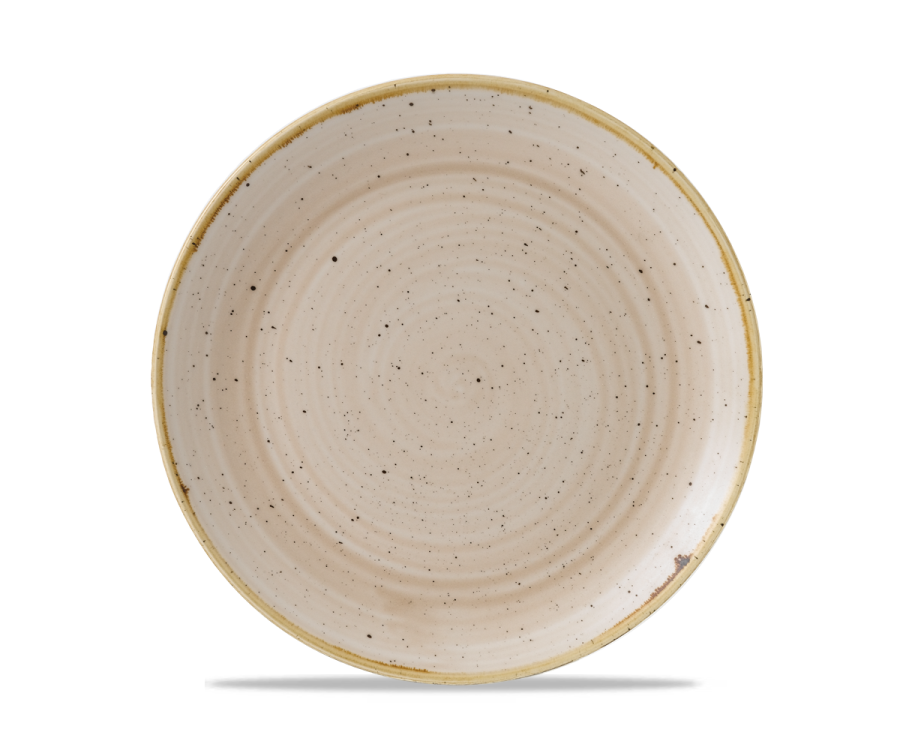 Churchill Stonecast Nutmeg Cream Evolve Coupe Plate 8.67