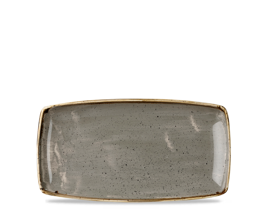 Churchill Stonecast Grey Oblong Plate 13 1/2