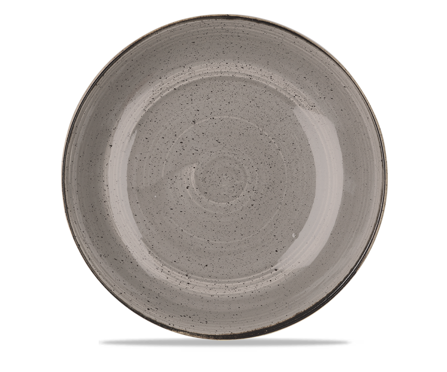 Churchill Stonecast Grey Coupe Large Bowl 12