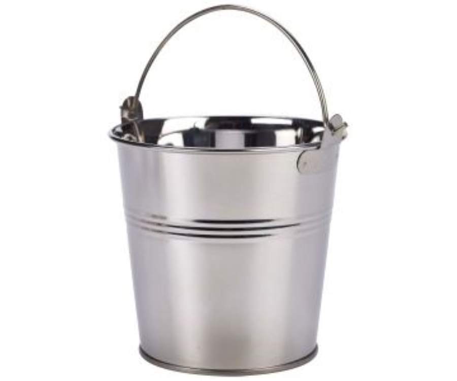 Genware Stainless Steel Serving Bucket 10cm Dia(Pack of 12)