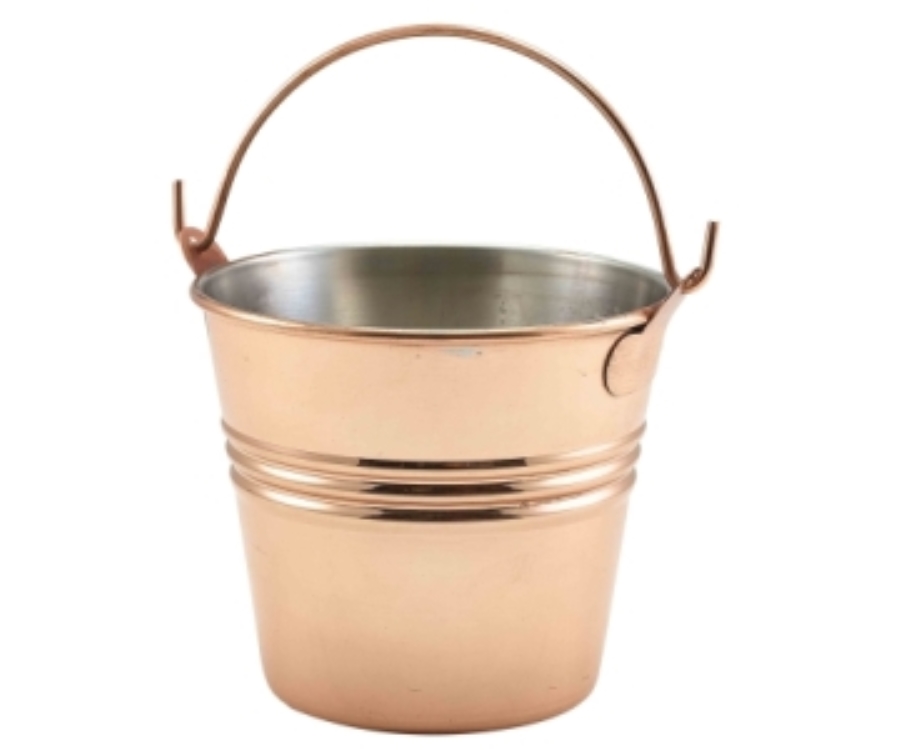 Genware Copper Plated Serving Bucket 10cm Dia(Pack of 12)