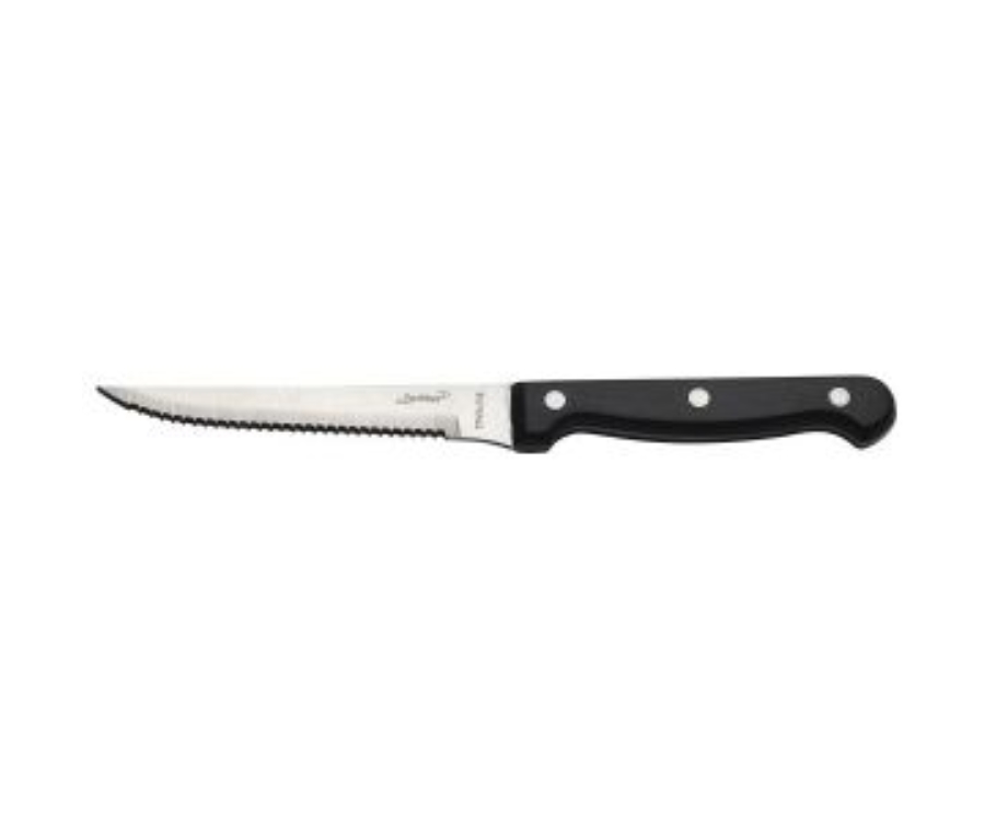 Genware Steak Knife Black Poly Handle (Pack of 12)