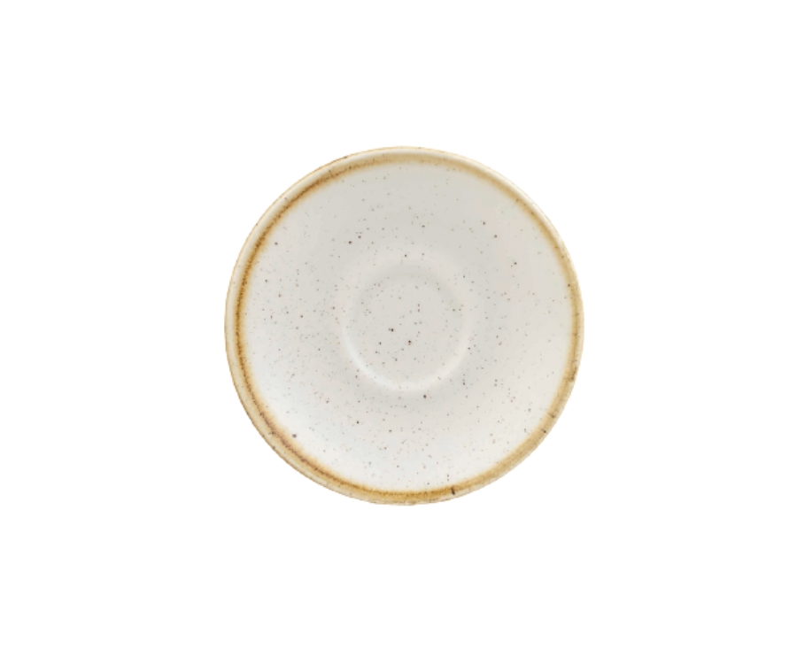Churchill Stonecast Barley White Espresso Saucer 4.5