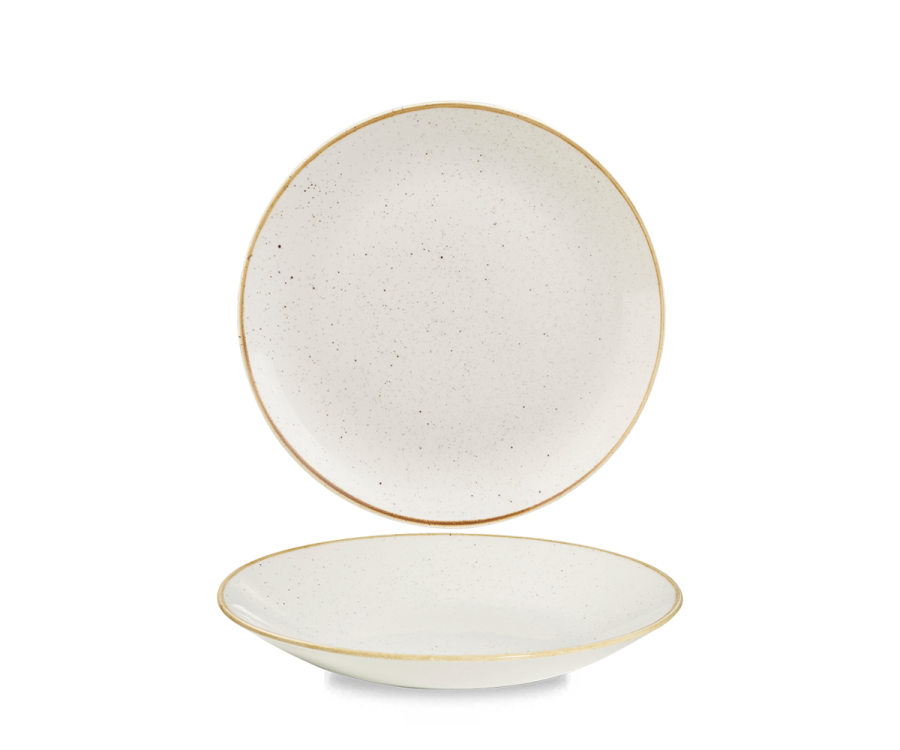 Churchill Stonecast Barley White Deep Coupe Plate 8 2/3