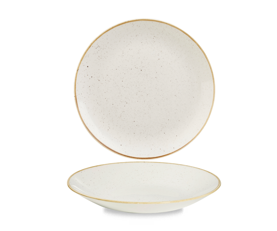 Churchill Stonecast Barley White Deep Coupe Plate 9 2/5