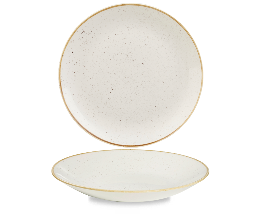 Churchill Stonecast Barley White Deep Coupe Plate 11