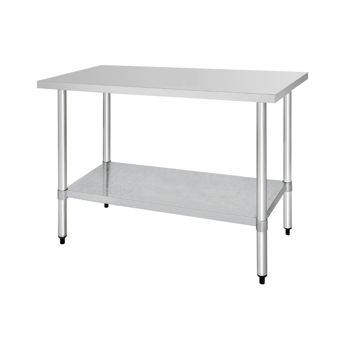 Vogue Stainless Steel Prep Table 900mm (900(H) x 900(W) x 600(D)mm)