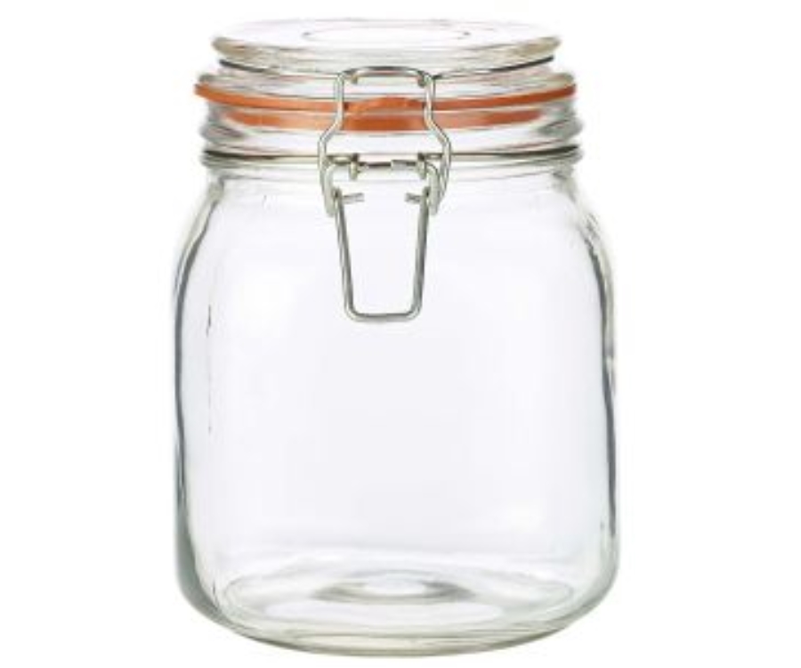 Genware Glass Terrine Jar 1L(Pack of 6)